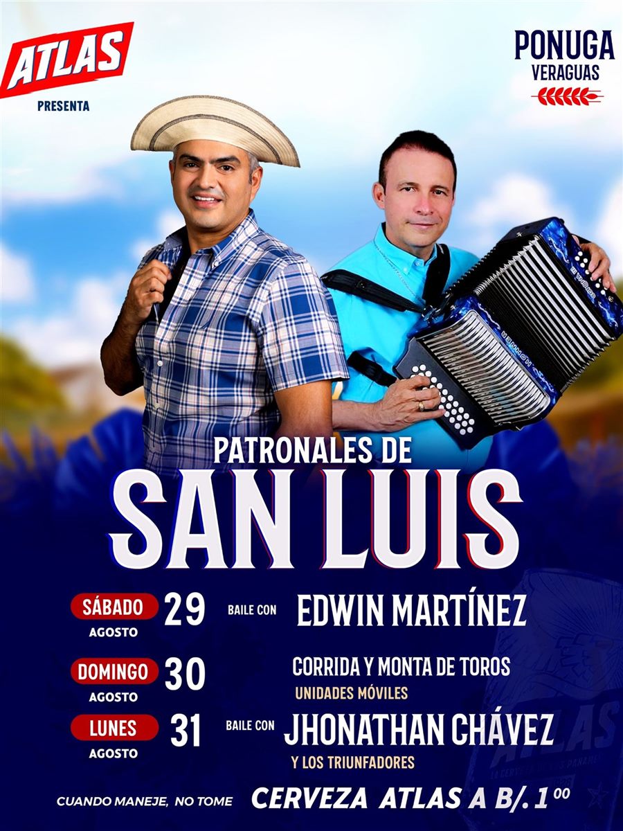 Afiche Patronales de San Luis, Ponuga